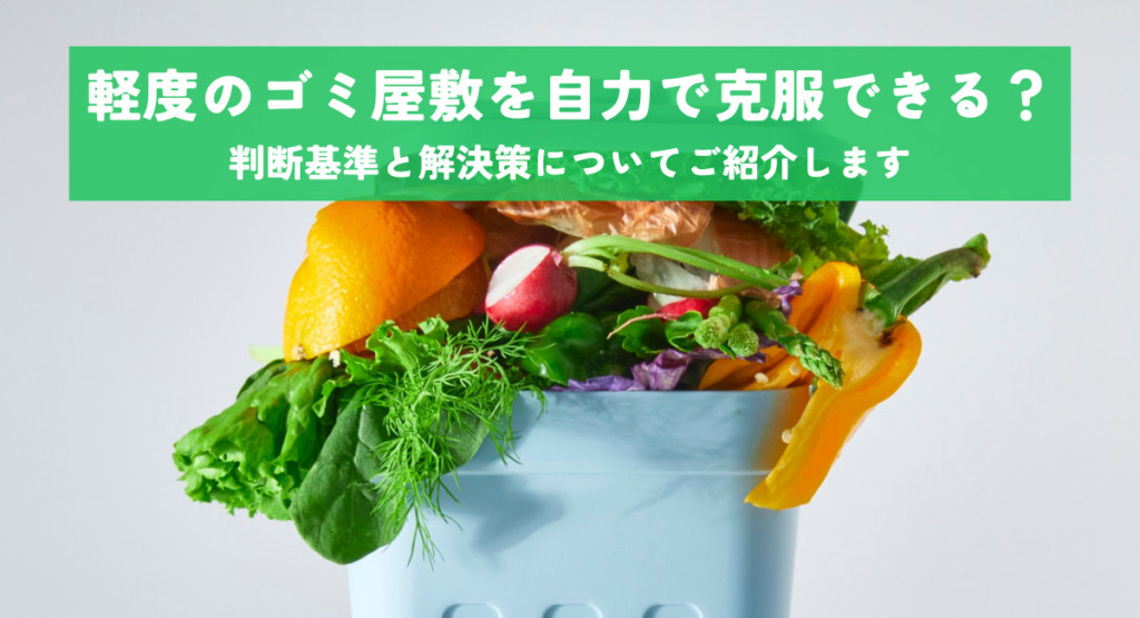 軽度のゴミ屋敷を自力で克服できる？判断基準と解決策についてご紹介します